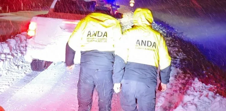 Kayseri kent merkezi, beyaz örtüyle kaplandı