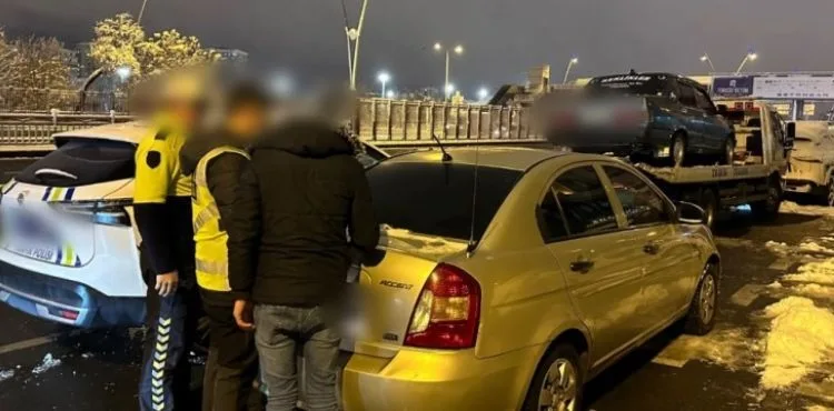 Drift yapan ve diğer kurallara uymayan 5 sürücüye 180 bin TL ceza