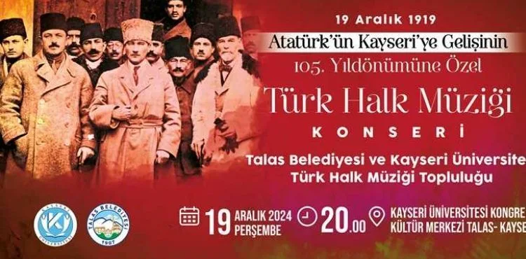 ATATÜRK'E ÖZEL KONSERE SAYILI SAATLER