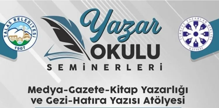 TALAS'IN YAZAR OKULU SEMİNERLERİNDE BU HAFTA OSMAN GERÇEK KONUK OLACAK