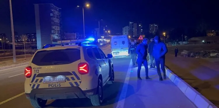 Kayseri'de kamyonetin çarptığı yaya ağır yaralandı