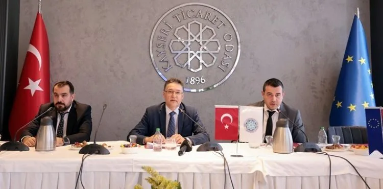 KAYSERİ TİCARET ODASI’NDA AVRUPA BİRLİĞİ TOPLANTISI GERÇEKLEŞTİRİLDİ