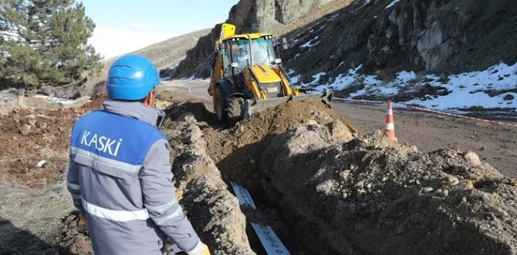 KASKİ, PINARBAŞI’DA İÇME SUYU ALTYAPISINI GÜÇLENDİRİYOR