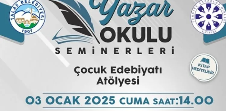 TALAS'IN YAZAR OKULU SEMİNERLERİNDE BU HAFTA RAFET URAL KONUK OLACAK
