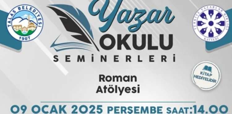 TALAS'IN YAZAR OKULU SEMİNERLERİNDE BU HAFTA MUSTAFA URHAN KONUK OLACAK