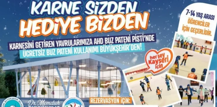 KARNESİNİ GETİREN ÖĞRENCİLERE “KARNE HEDİYESİ” BÜYÜKŞEHİR’DEN