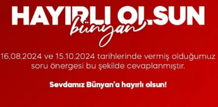 MHP Kayseri Milletvekili Baki Ersoy’dan Bünyan’a müjde!