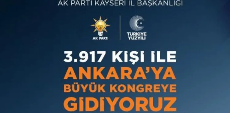 Kayseri’den 3.917 Kişi, AK Parti Büyük Kongresi İçin Yola Çıkıyor