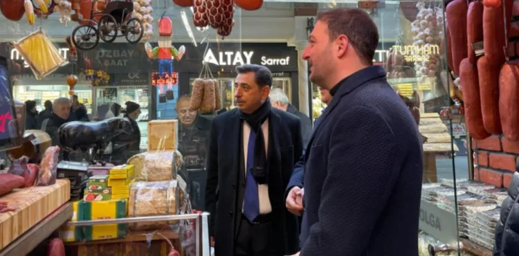 BAŞKAN KALIN'DAN ÇARŞI ESNAFINA ZİYARET