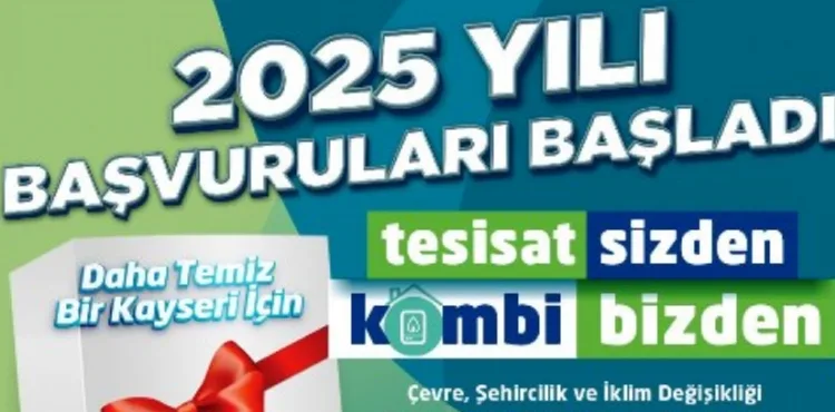 BÜYÜKŞEHİR’İN ‘TESİSAT SİZDEN, KOMBİ BİZDEN’ PROJESİ 2025 YILI BAŞVURULARI BAŞLADI