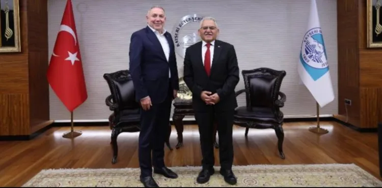 BAŞKAN BÜYÜKKILIÇ’A, ERTEKİN’DEN VEDA ZİYARETİ
