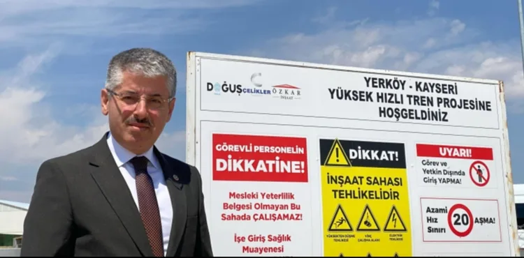 Milletvekili Şaban Çopuroğlu’ndan Kayseri-Yerköy Hızlı Tren Hattı Ziyareti