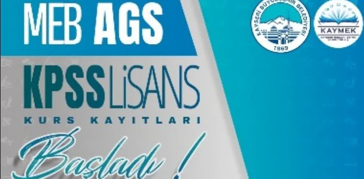 BÜYÜKŞEHİR KAYMEK’TE MEB-AGS VE KPSS KURS KAYITLARI BAŞLADI