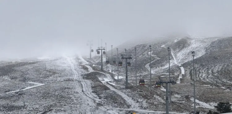 Erciyes'e nisan karı