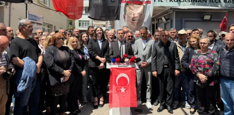 CHP Kayseri İl Başkanı Feyzullah Keskinin basın açıklaması