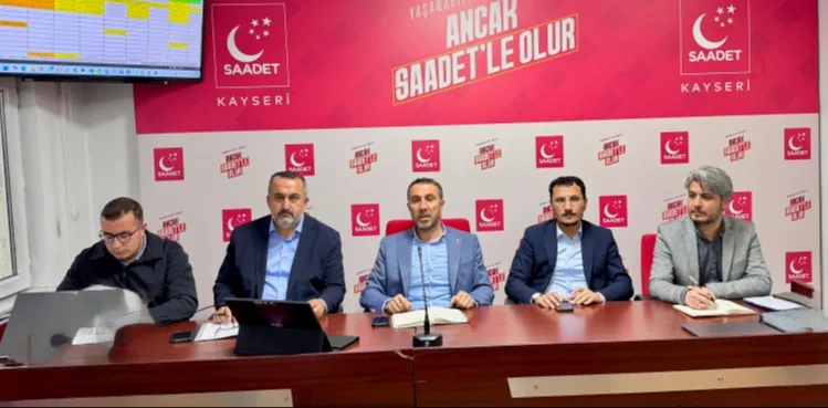Saadet Partisi Kayseri İl Teşkilatı Haftalık Olağan İl Yönetim Kurulu Toplantısını Gerçekleştirdi