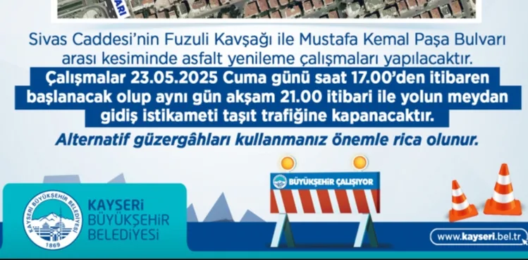 BÜYÜKŞEHİR’DEN ÖNEMLİ DUYURU