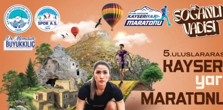SOĞANLI VADİSİ TEMALI 5’İNCİ ULUSLARARASI KAYSERİ YARI MARATONU’NDA PARKURLAR BELLİ OLDU