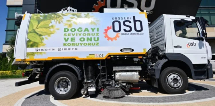 Kayseri OSB Araç Filosuna Vakumlu Yol Süpürme Aracı Eklendi 3 Yılda Alınan Yeni Araç Sayısı 21’e Ulaştı