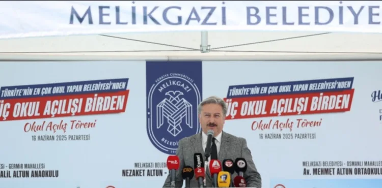 EĞİTİMDE REKOR KIRAN MELİKGAZİ BELEDİYESİ, 3 OKULU DAHA HİZMETE AÇTI