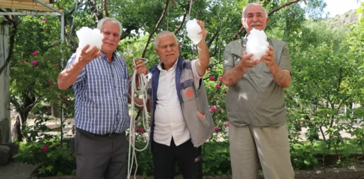 Kışın karla doldurulan kuyular, yazın serinlemek için kullanılıyor