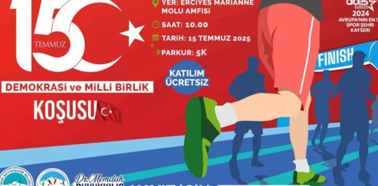 BÜYÜKŞEHİR SPOR A.Ş.’DEN DEMOKRASİ İÇİN ANLAMLI KOŞU