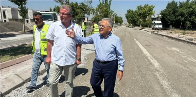 BAŞKAN BÜYÜKKILIÇ’TAN 25 MİLYON TL’LİK YOL YATIRIMINA YERİNDE İNCELEME