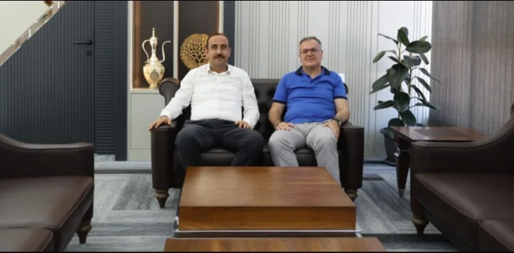 HACILAR BELEDİYE BAŞKANI BİLAL ÖZDOĞAN, İNCESU BELEDİYE BAŞKANI MUSTAFA İLMEK’İ MAKAMINDA AĞIRLADI.