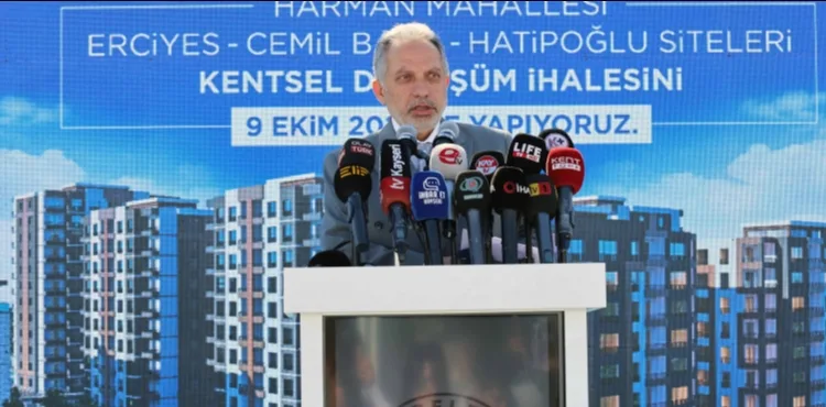 TALAS’TA KENTSEL DÖNÜŞÜMDE TARİHİ ADIM