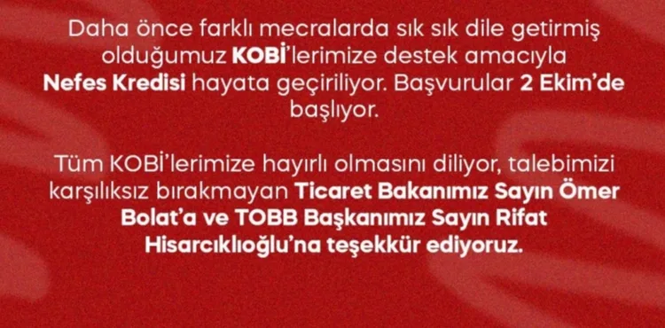 MHP KAYSERİ MİLLETVEKİLİ BAKİ ERSOY’DAN KOBİ’LERE MÜJDE! NEFES KREDİSİ BAŞLIYOR!