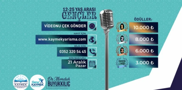BÜYÜKŞEHİR’DEN, FARUK NAFİZ ÇAMLIBEL ŞİİRLERİ İLE ÖDÜLLÜ ŞİİR OKUMA YARIŞMASI