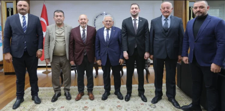 BAŞKAN BÜYÜKKILIÇ’A MHP KAYSERİ HEYETİNDEN ZİYARET