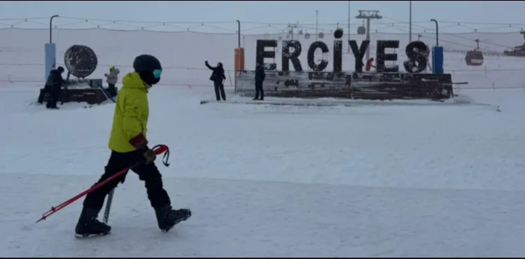 Erciyes'te haftasonu yoğunluğu