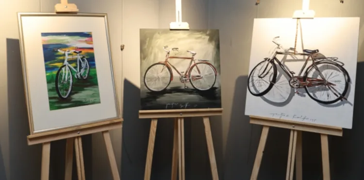 SU GALERİSİNDE SANAT VE BİSİKLET BULUŞMASI