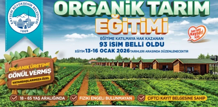 BÜYÜKŞEHİR’DEN ORGANİK TARIMA GÜÇLÜ ADIM: EĞİTİM LİSTESİ AÇIKLANDI