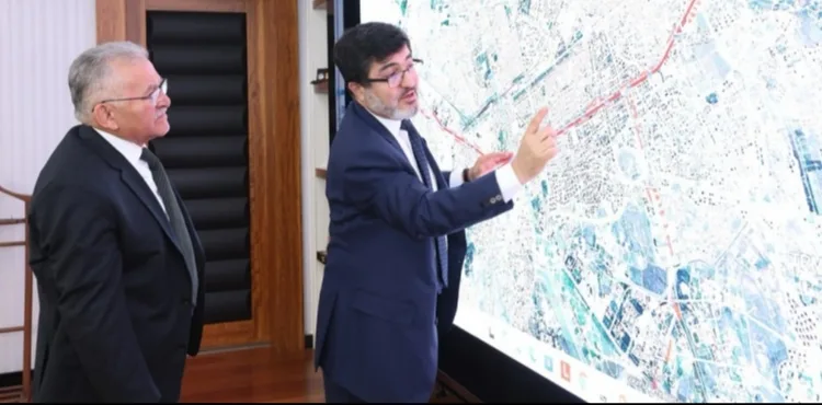 BAŞKAN BÜYÜKKILIÇ, ALTYAPI YATIRIMLARI GENEL MÜDÜRÜ EYİGÜN’Ü AĞIRLADI
