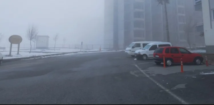 Kayseri’de yoğun sis etkili oldu