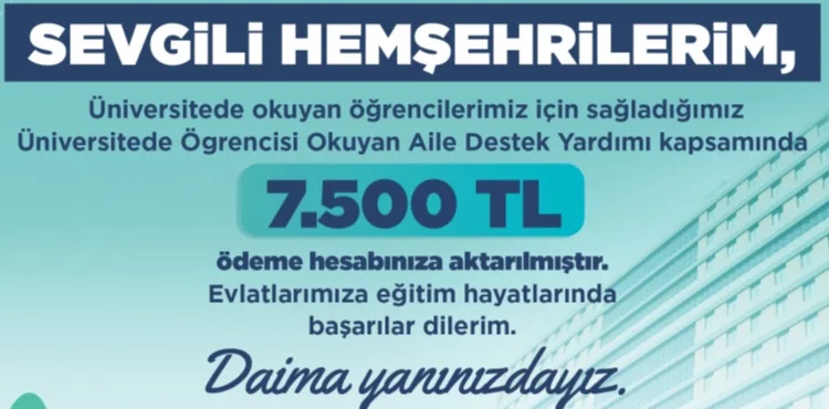 EĞİTİME TAM DESTEK: 22 MİLYON TL DESTEK HESAPLARA AKTARILDI