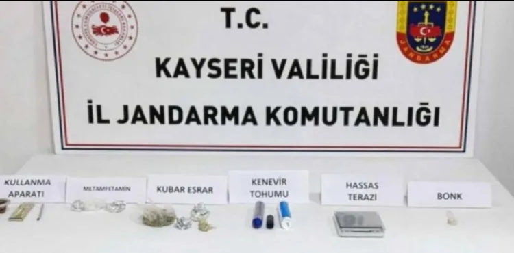 Kayseri'de uyuşturucu operasyonu: 2 gözaltı
