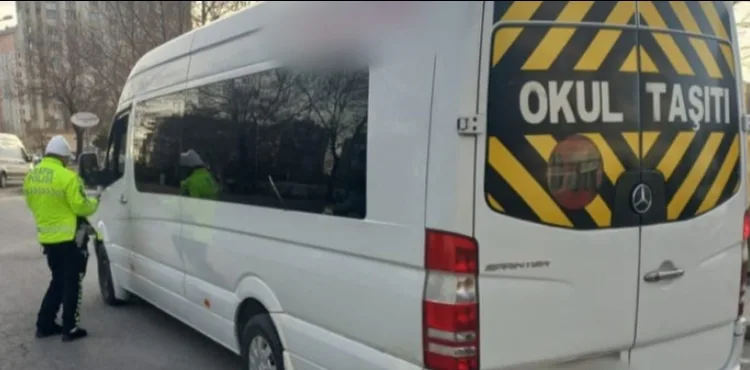 Kayseri'de, okul servislerine sıkı denetim