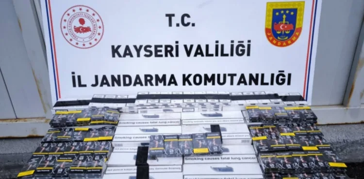 Kayseri'de kaçak sigara operasyonu: 1 gözaltı