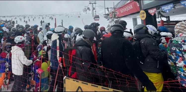 Erciyes’te haftasonu yoğunluğu