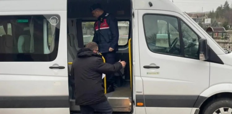 Hacılar’da öğrenci servislerinde denetim