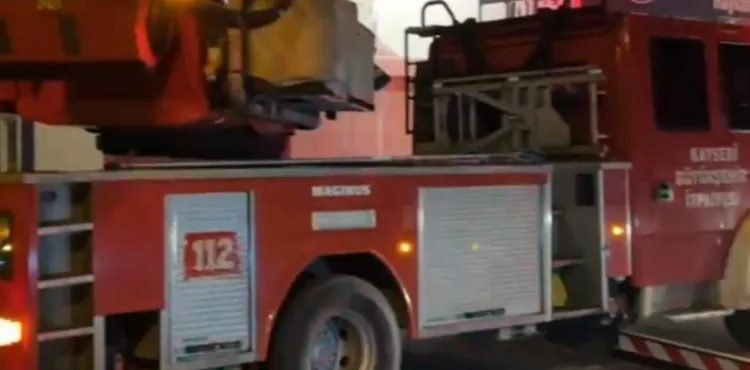 Kayseri'de hayvansal yan ürünler tesisinde yangın