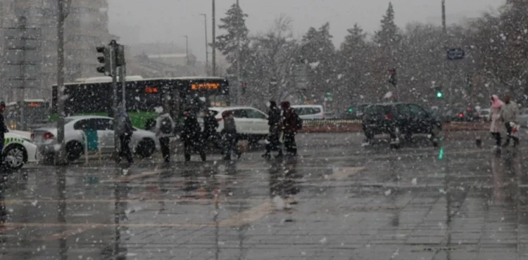 Kayseri’de kar yağışı etkili oldu