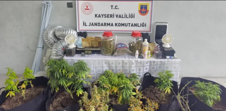 Kayseri'de uyuşturucu operasyonu: 1 gözaltı