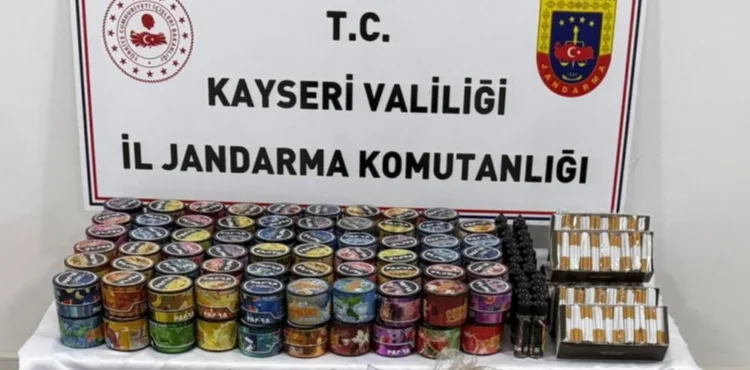 Kayseri'de 1 kişiye kaçak tütün gözaltısı
