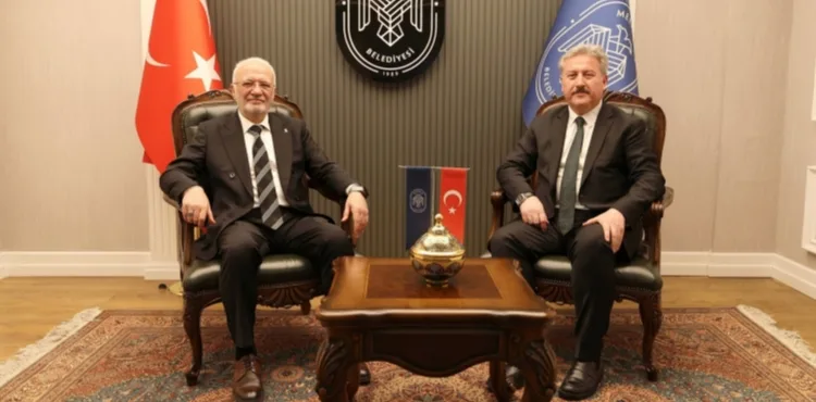 BAŞKAN PALANCIOĞLU AK PARTİ GENEL BAŞKAN VEKİLİ ELİTAŞ’I AĞIRLADI
