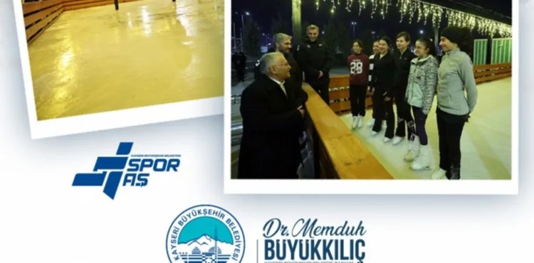 BÜYÜKŞEHİR’İN AÇIK HAVA BUZ PATENİ PİSTİ BAYRAMDA 2 BİN 820 KİŞİYE HİZMET VERDİ