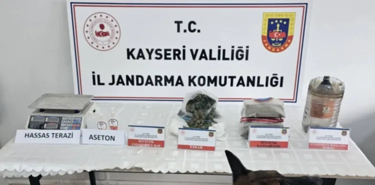 Kayseri'de uyuşturucu operasyonu: 2 gözaltı